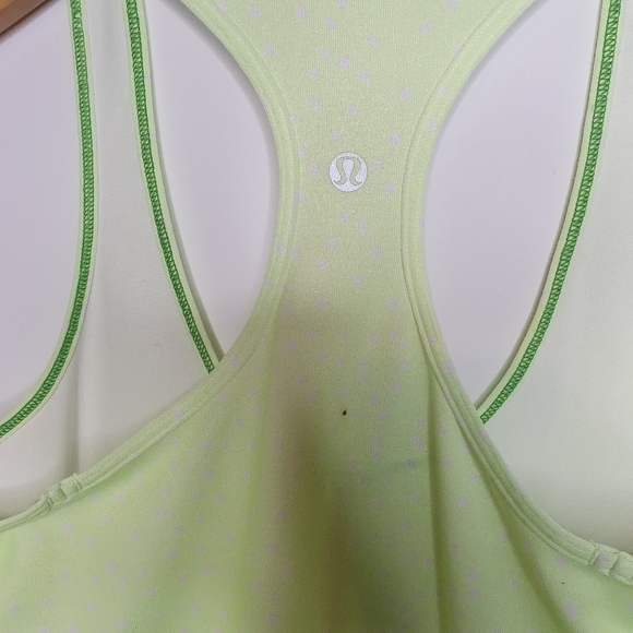 Lululemon Athletica Polka Dot Race Back Tank Top Size S - Picture 3 of 5